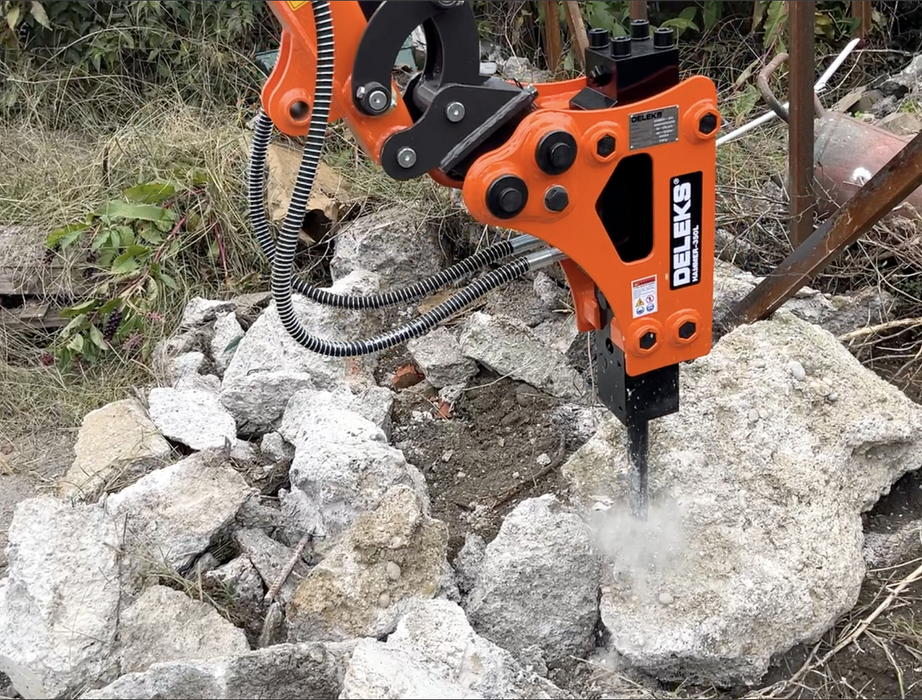 DELEKS® HAMMER-350-L Hydraulic Hammer for Mini Excavators