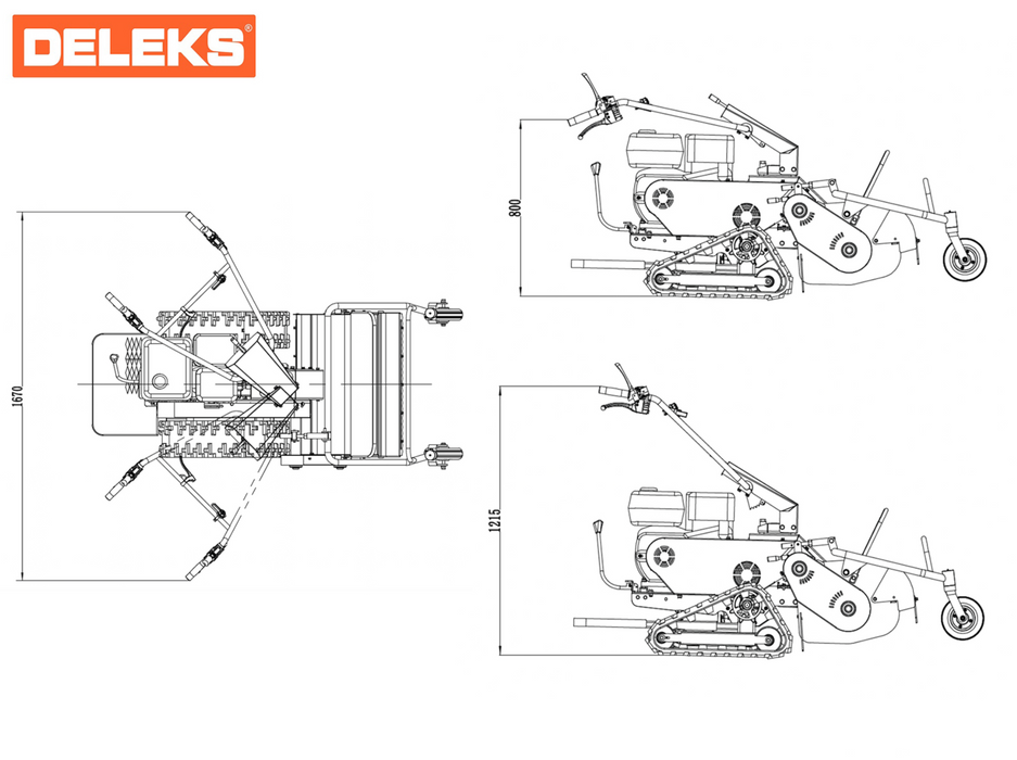 DELEKS® SMART-800 Self-Propelled Flail Mower