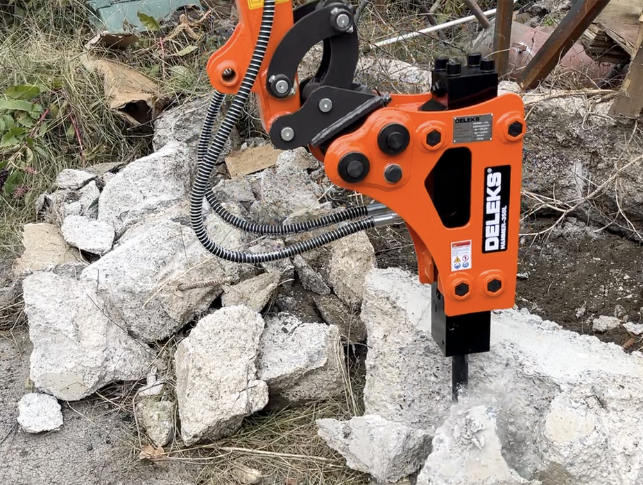 DELEKS® HAMMER-350-L Hydraulic Hammer for Mini Excavators