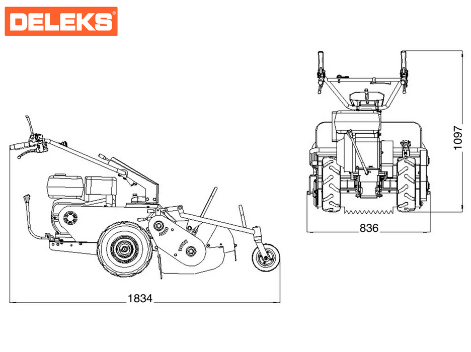 DELEKS® SMART-800 Self-Propelled Flail Mower