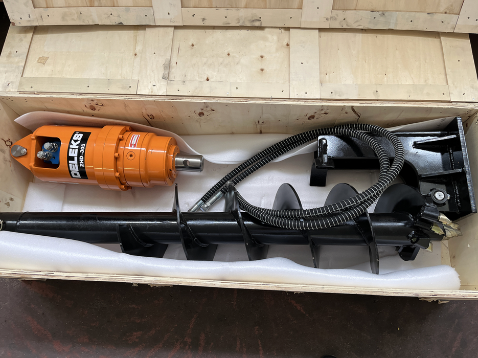 DELEKS® ZHD-305 Hydraulic Earth Drill for Mini Excavators – Precision and Power for Professional Drilling