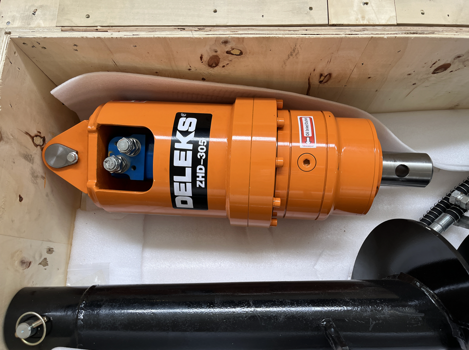 DELEKS® ZHD-305 Hydraulic Earth Drill for Mini Excavators – Precision and Power for Professional Drilling